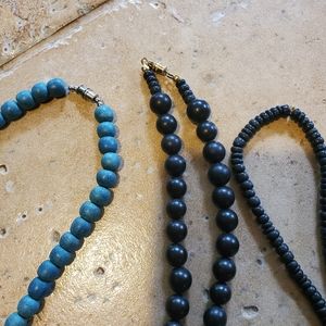 Blue parrot and fish collection necklaces